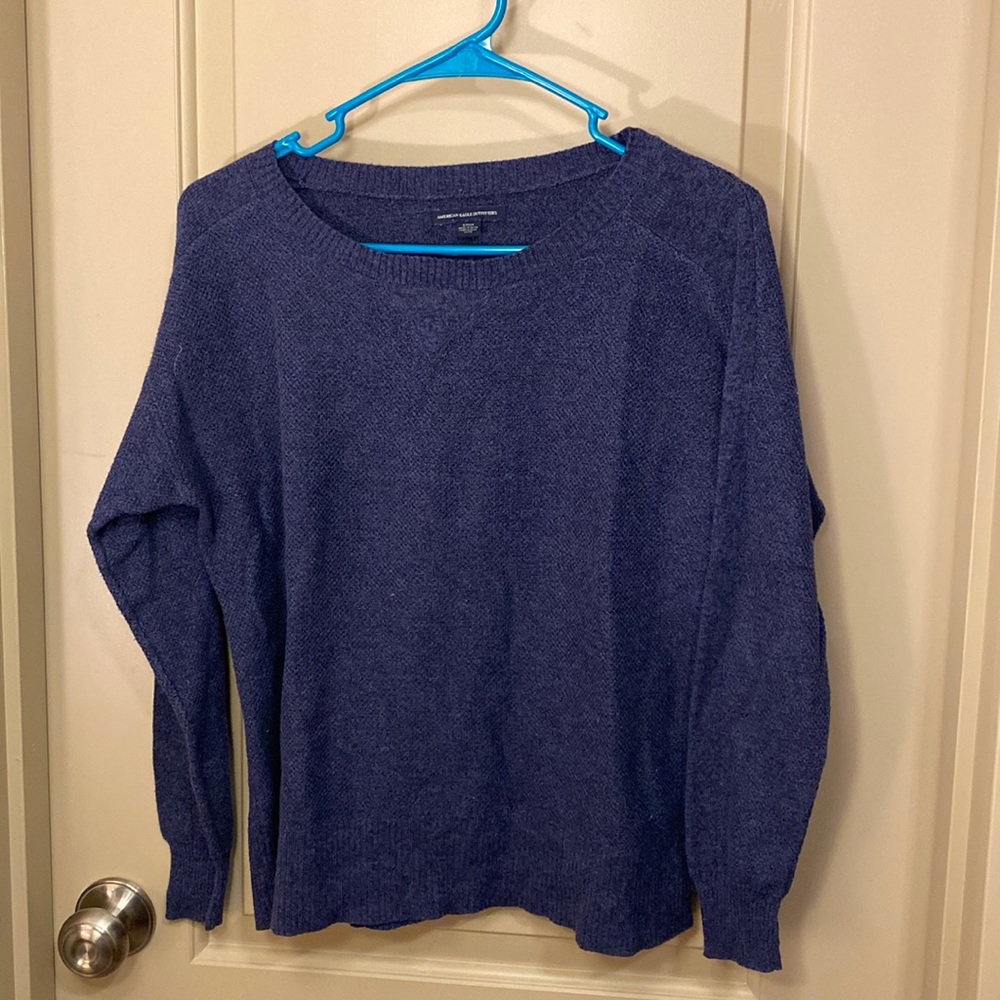 American Eagle Navy Crew Neck Sweater